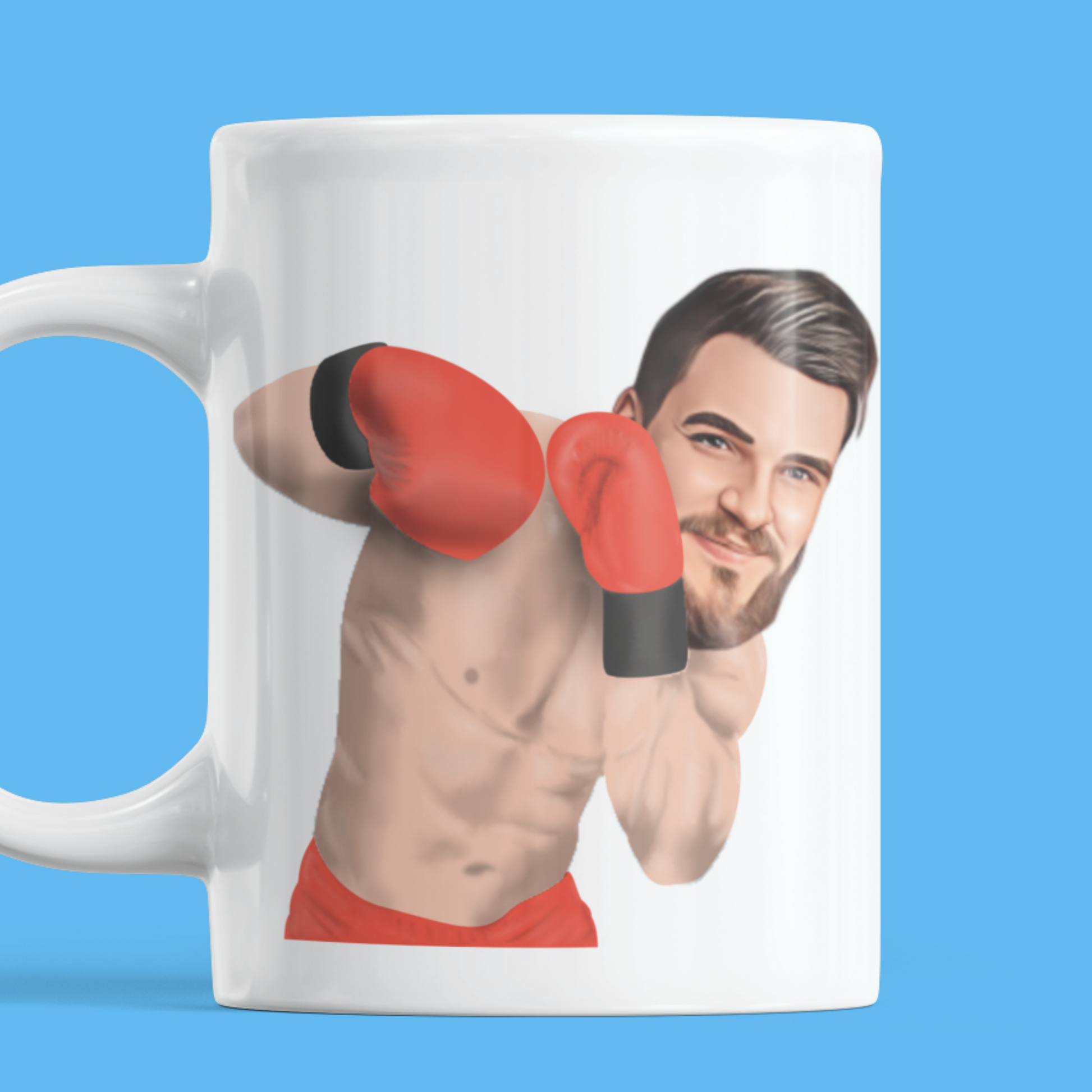 Funny personalised boxer mug
