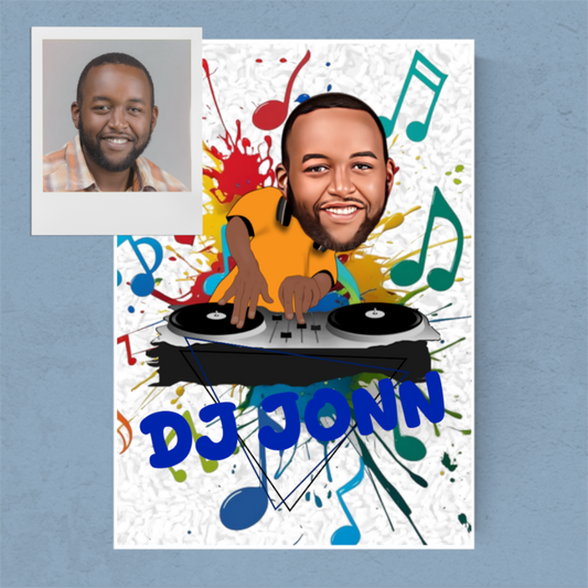 Funny Cool DJ Poster | Fine Art Print