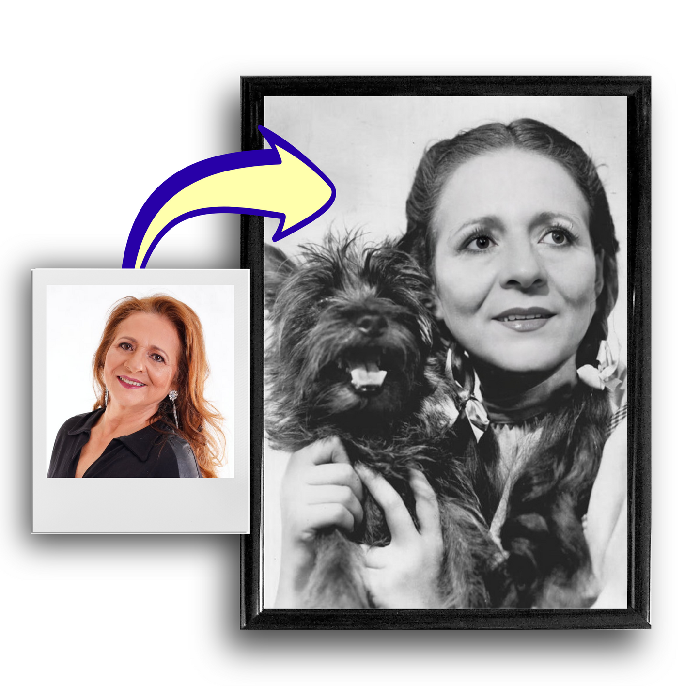 Dorothy with Toto Movie Poster / Wizard of Oz-Inspired Print