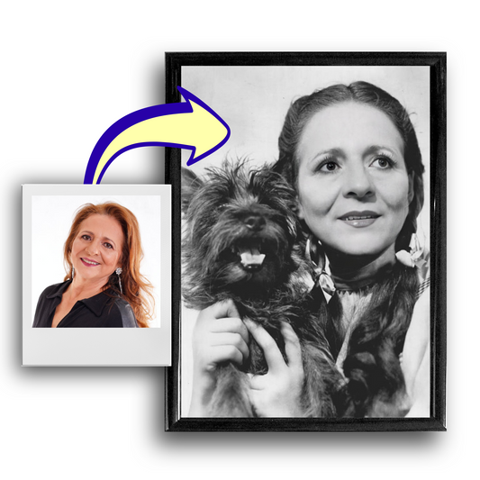 Dorothy with Toto Movie Poster / Wizard of Oz-Inspired Print