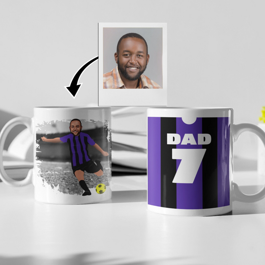 Football | Soccer Player Mug - Any Team Colours