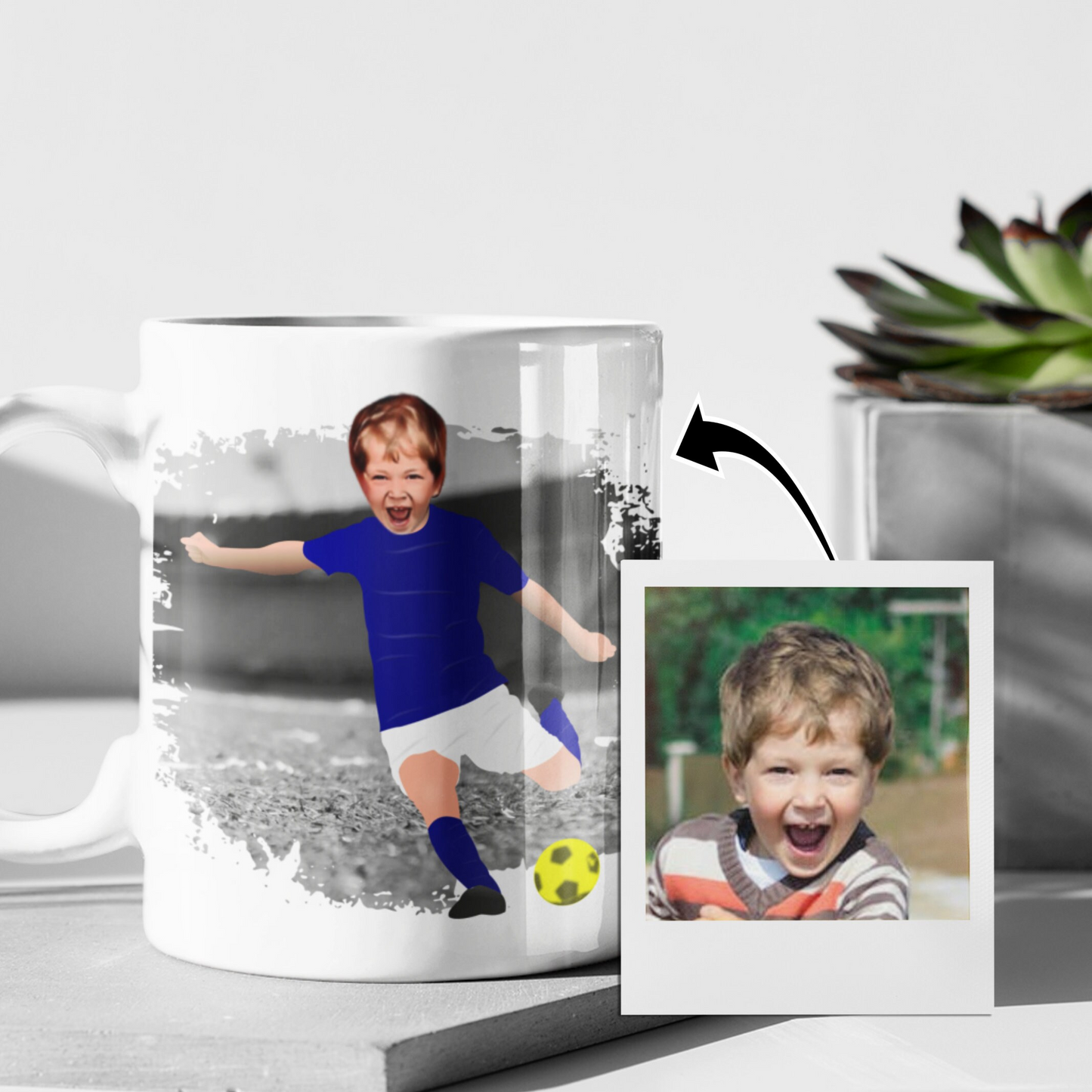 Football | Soccer Player Mug - Any Team Colours