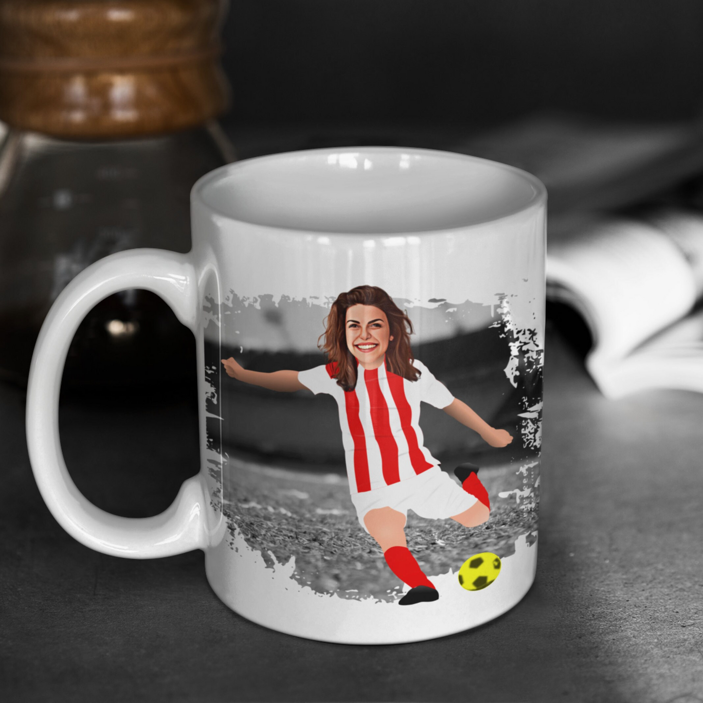 Football | Soccer Player Mug - Any Team Colours