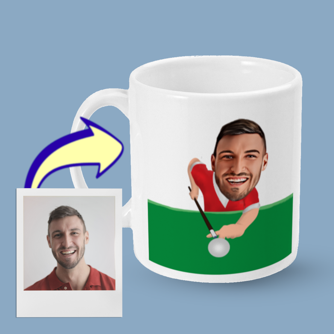Snooker | Pool Player Custom Photo Mug