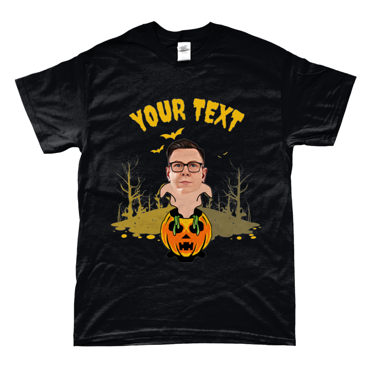 Ghostly Pumpkin Halloween - Trick or Treat T-Shirt