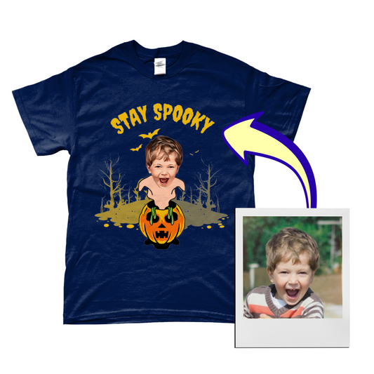 Ghostly Pumpkin Halloween - Trick or Treat T-Shirt