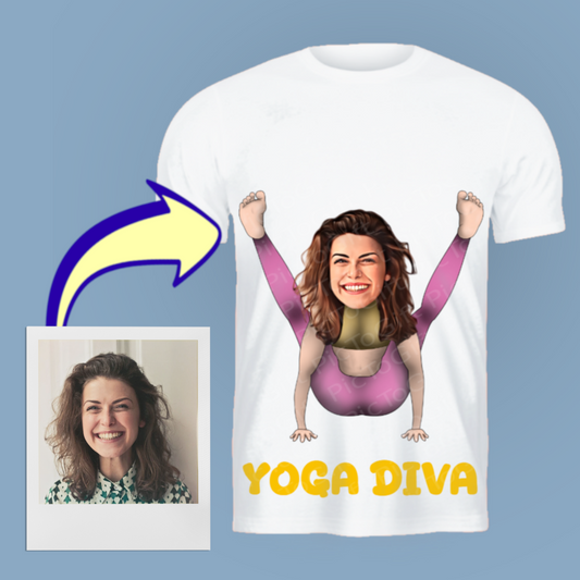Yoga Diva Funny Pose T-Shirt