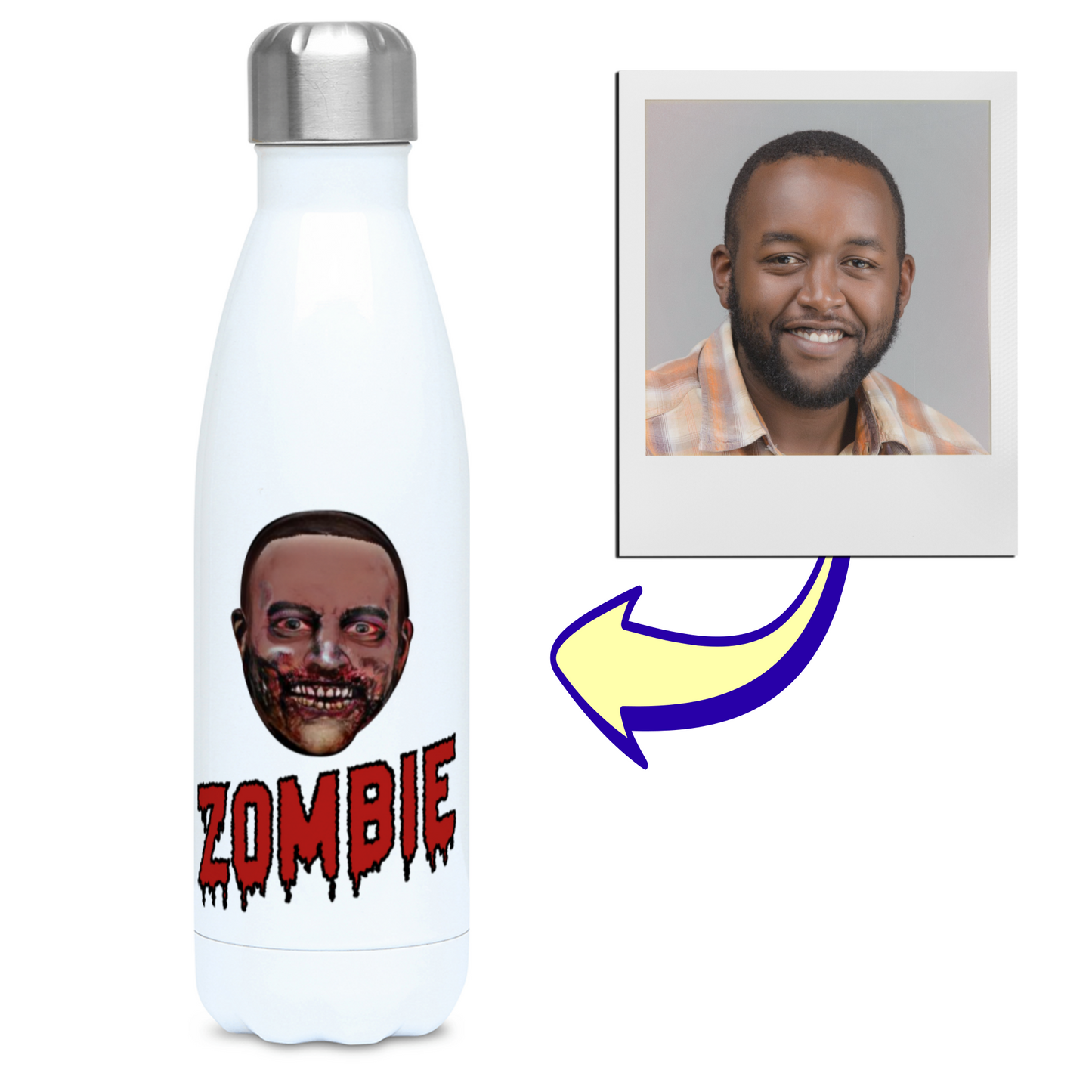 Zombie Head Flask | 500ml Water Bottle