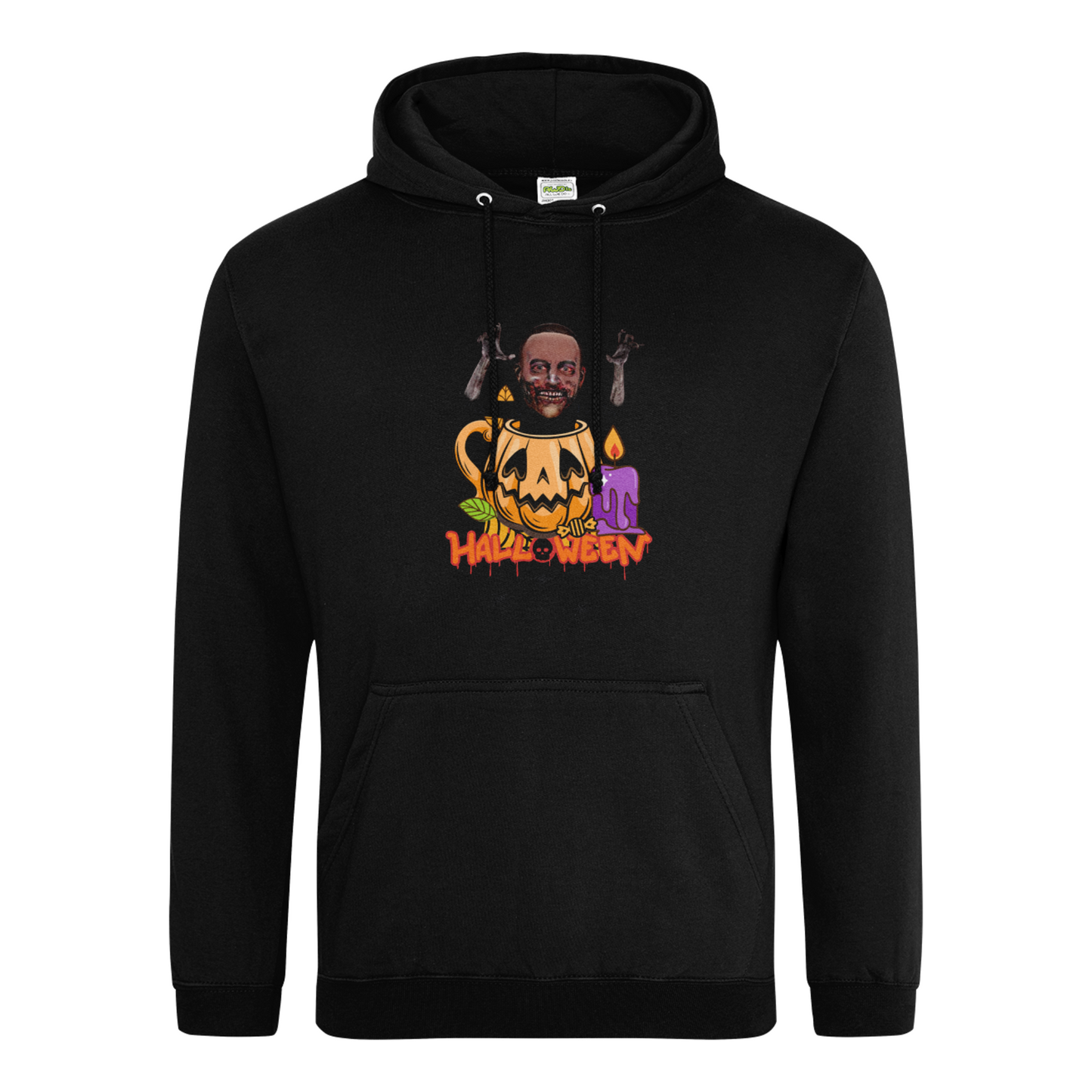 Zombie Halloween Pumpkin Hoodie | Trick or Treat / Halloween Party Pull over Hoodie