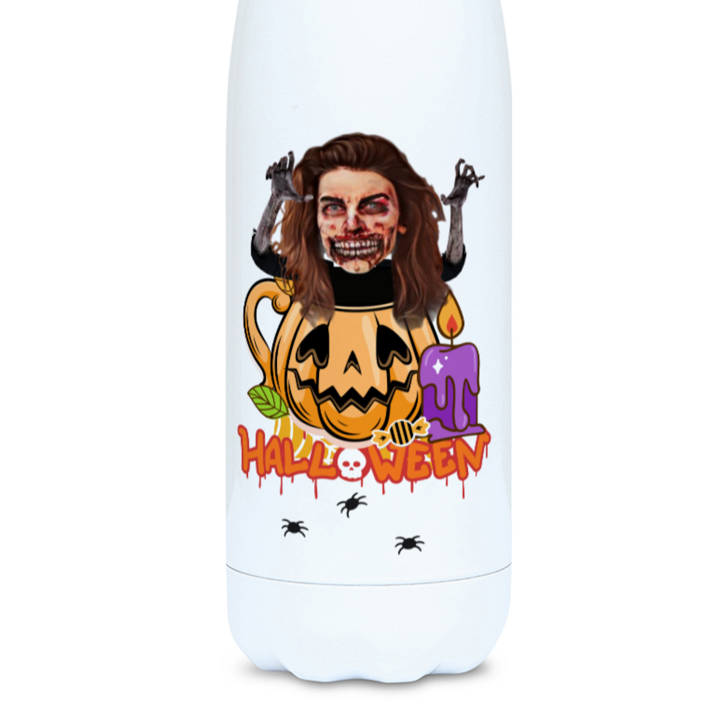 Zombie Pumpkin Flask | 500ml Water Bottle
