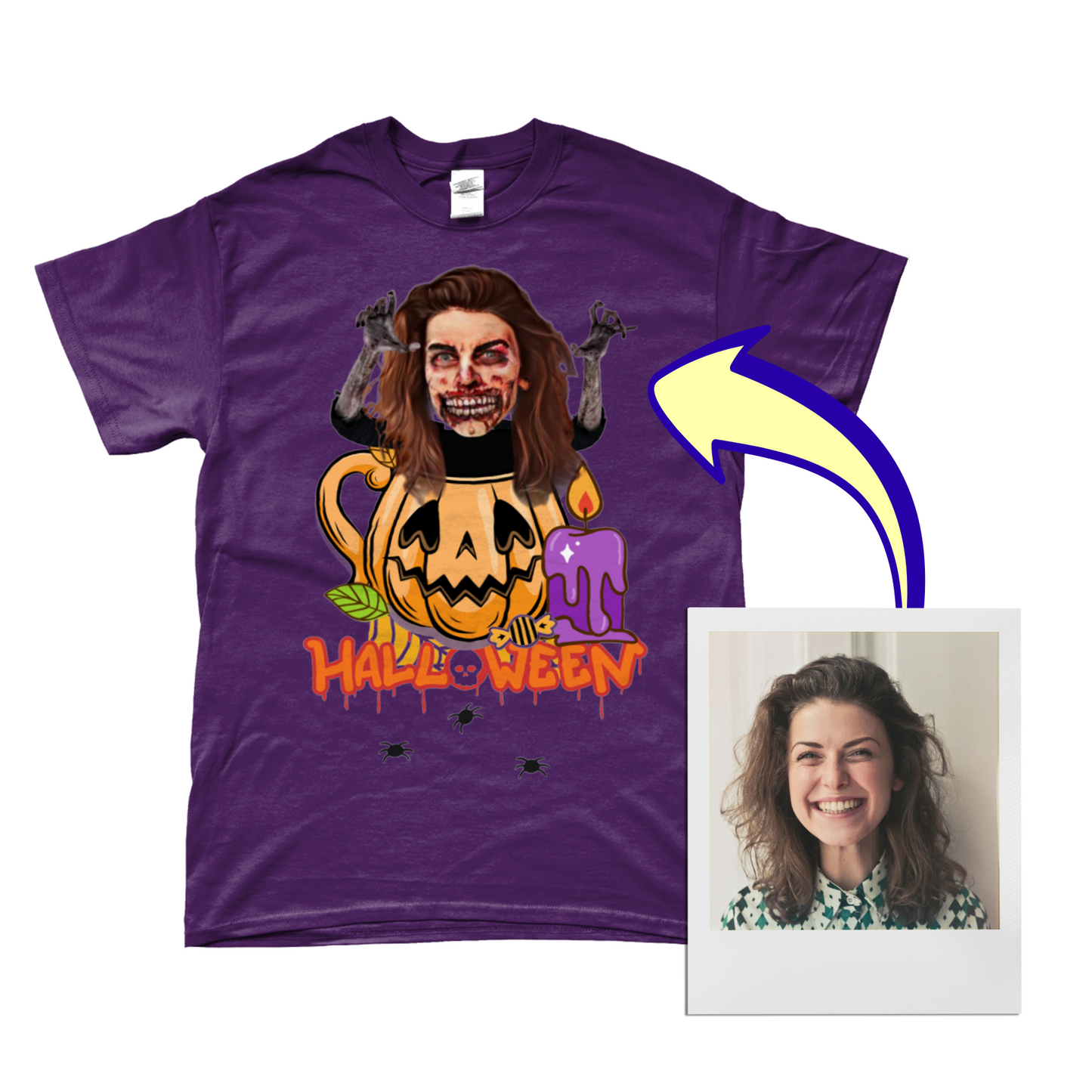 Zombie Pumpkin Halloween - Trick or Treat T-Shirt