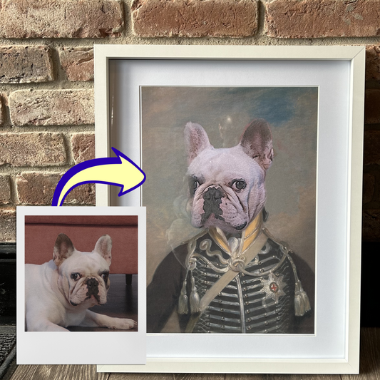 Royal Pet Portrait | Painting Style Print - Your Pet - Renaissance Fine Art Print