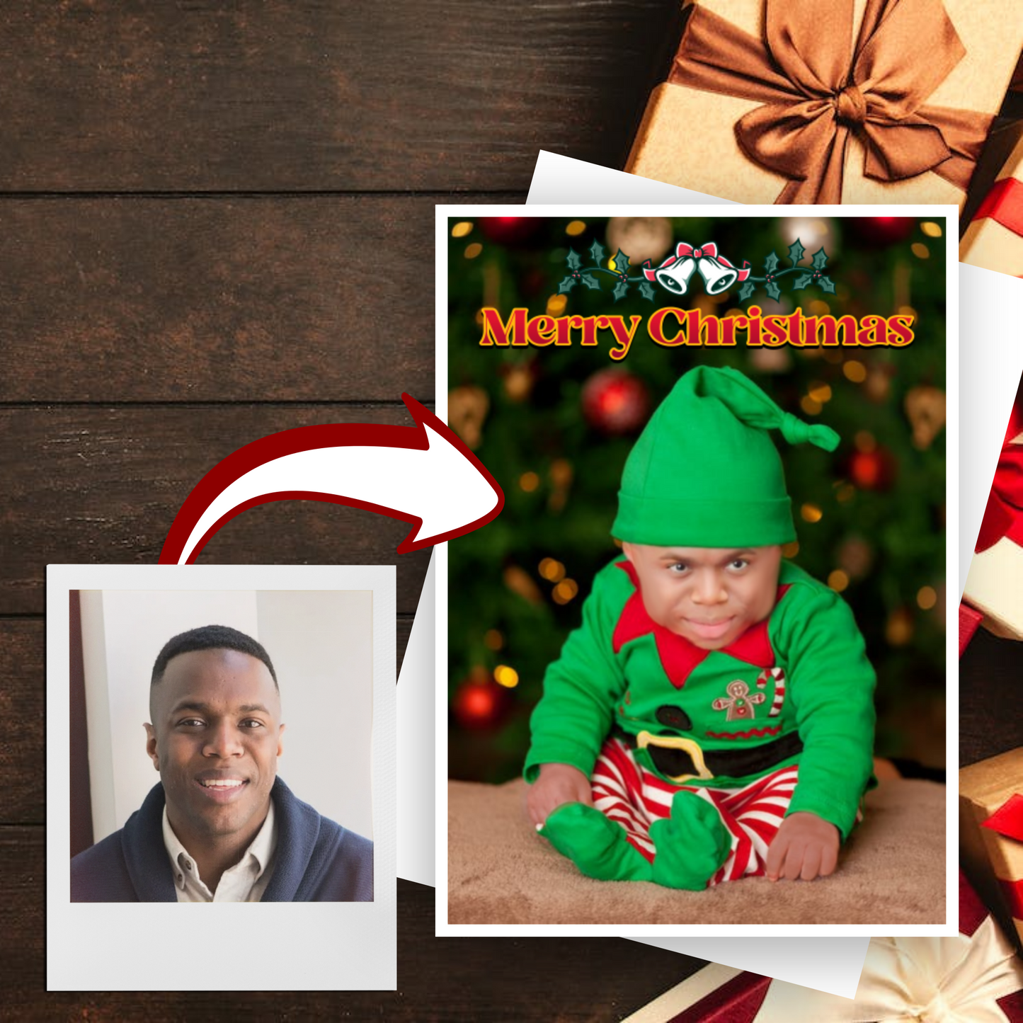 Baby Body Christmas Card
