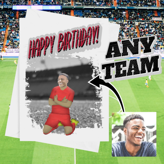 Custom Football | Soccer Card | Any Team Colours