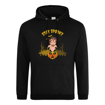 Ghostly Halloween Pumpkin Hoodie | Trick or Treat / Halloween Party Pull over Hoodie