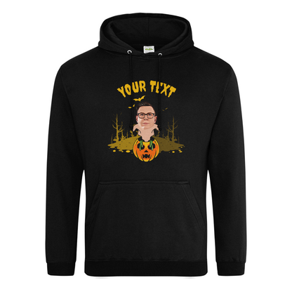 Ghostly Halloween Pumpkin Hoodie | Trick or Treat / Halloween Party Pull over Hoodie