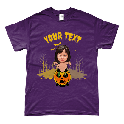 Ghostly Pumpkin Halloween - Trick or Treat T-Shirt