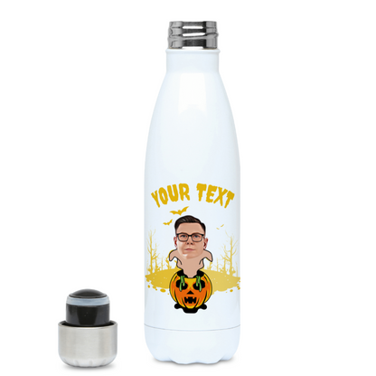 Ghostly Halloween Pumpkin Flask | 500ml Water Bottle
