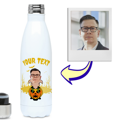 Ghostly Halloween Pumpkin Flask | 500ml Water Bottle