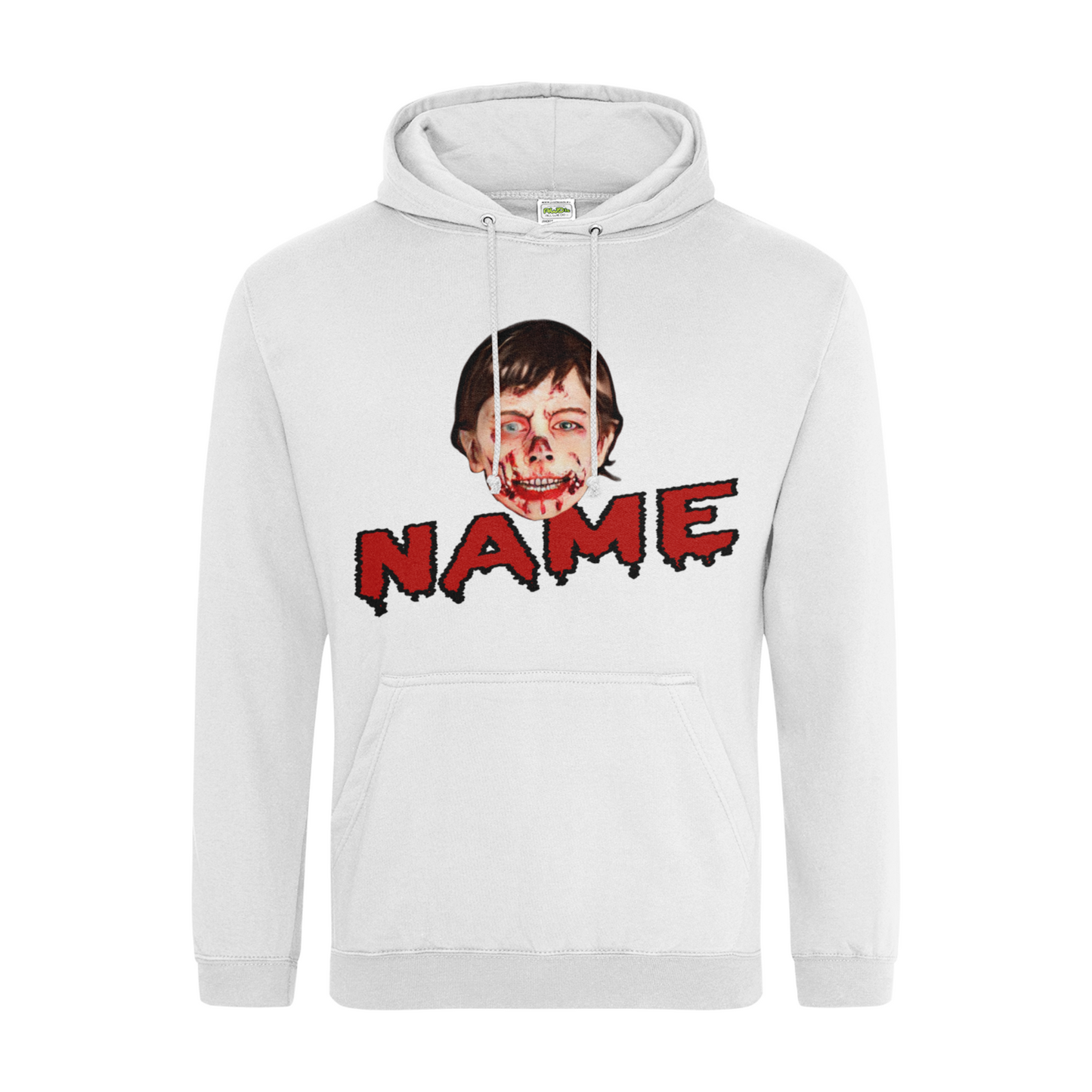 Zombie Face Halloween Hoodie | Funny Trick or Treat - Halloween Party Pull over Hoodie