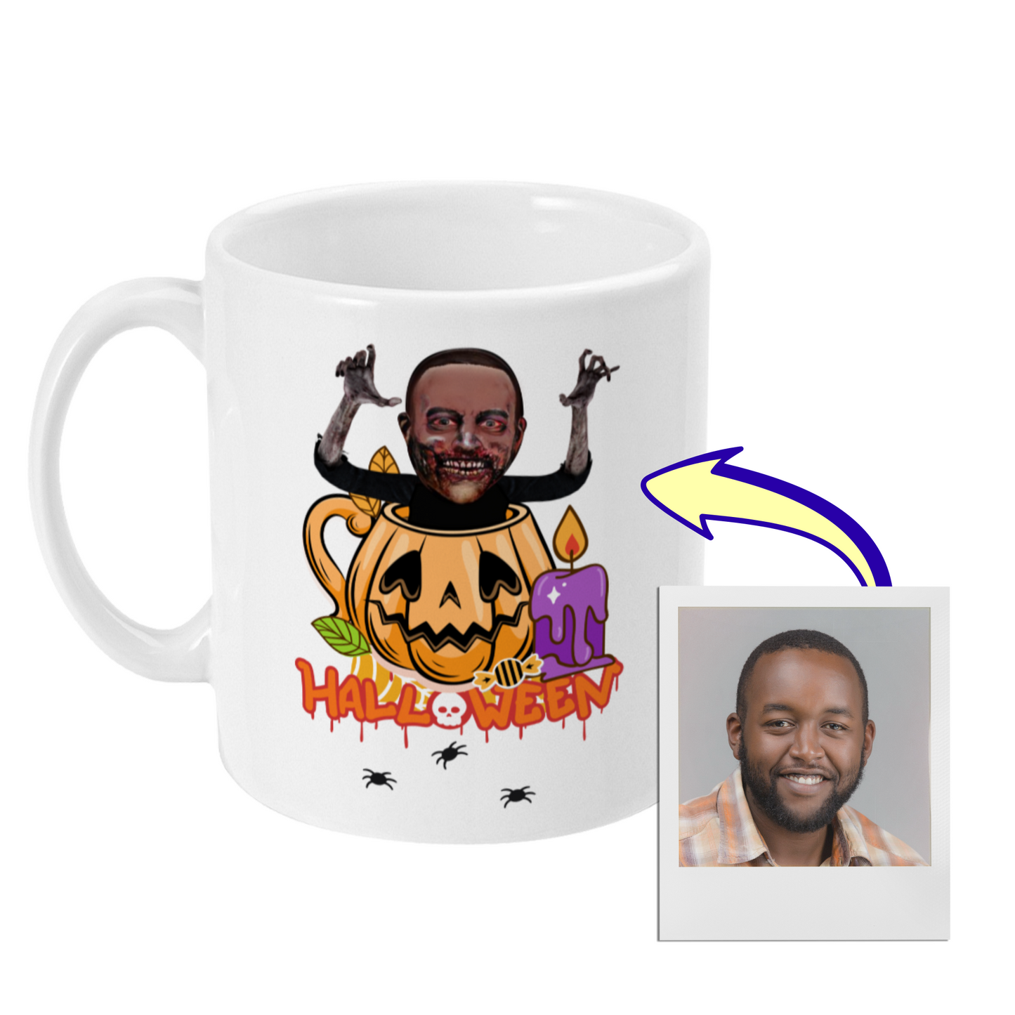Zombie Pumpkin Mug