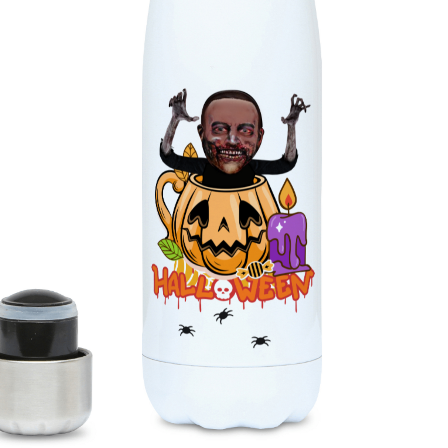 Zombie Pumpkin Flask | 500ml Water Bottle
