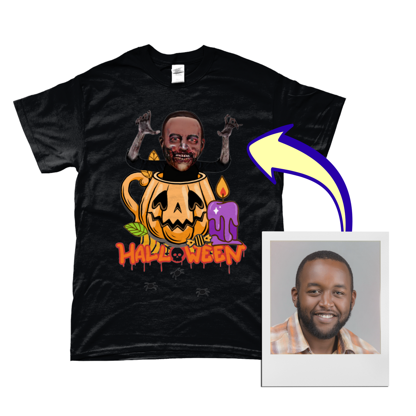 Zombie Pumpkin Halloween - Trick or Treat T-Shirt