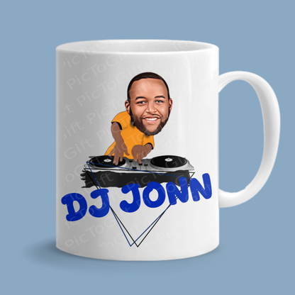 Funny Cool Personalised DJ Mug