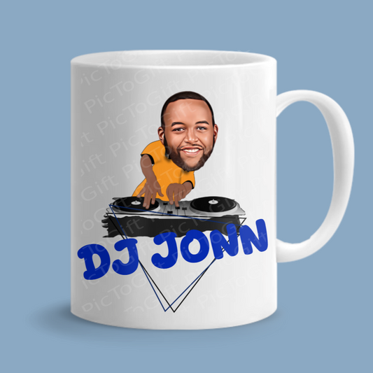 Funny Cool Personalised DJ Mug