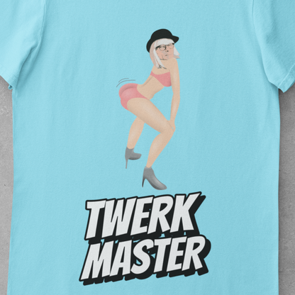 funny personalised photo t-shirt of a woman twerking